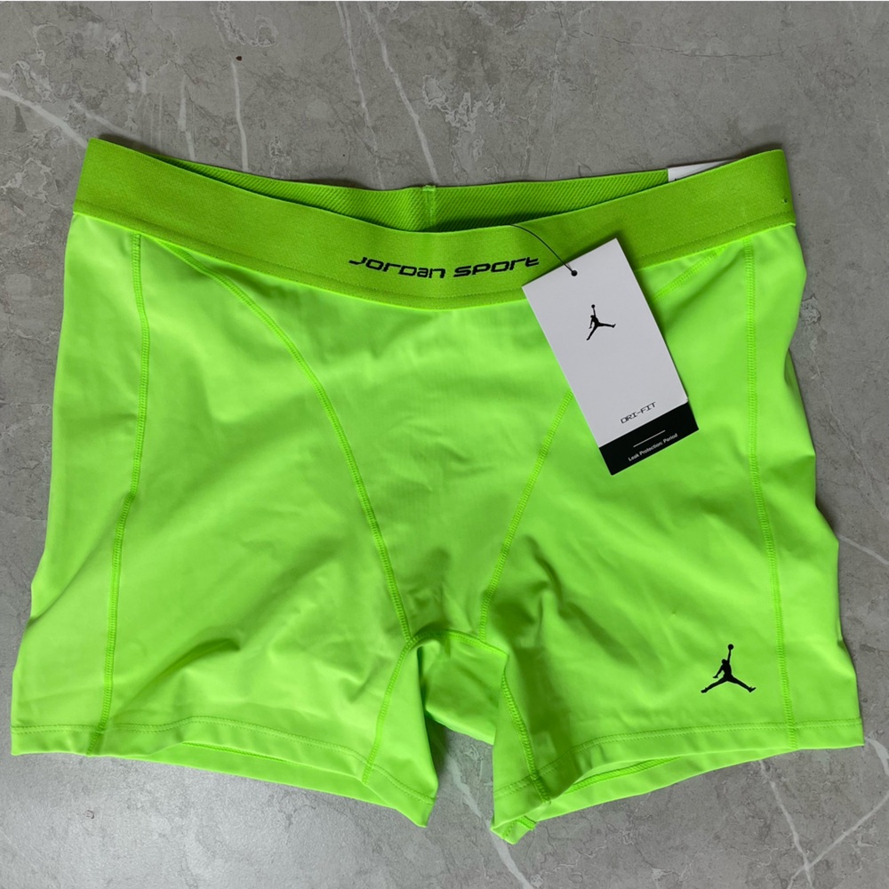Jordan Neon Green Athletic Shorts